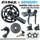 SENSAH EMPIRE PRO 2x12 Speed 24s Road Groupset, RL переключатель передач + RF переключатели + ZRACE RX Кривошипдисковый тормоз, углеродное волокно