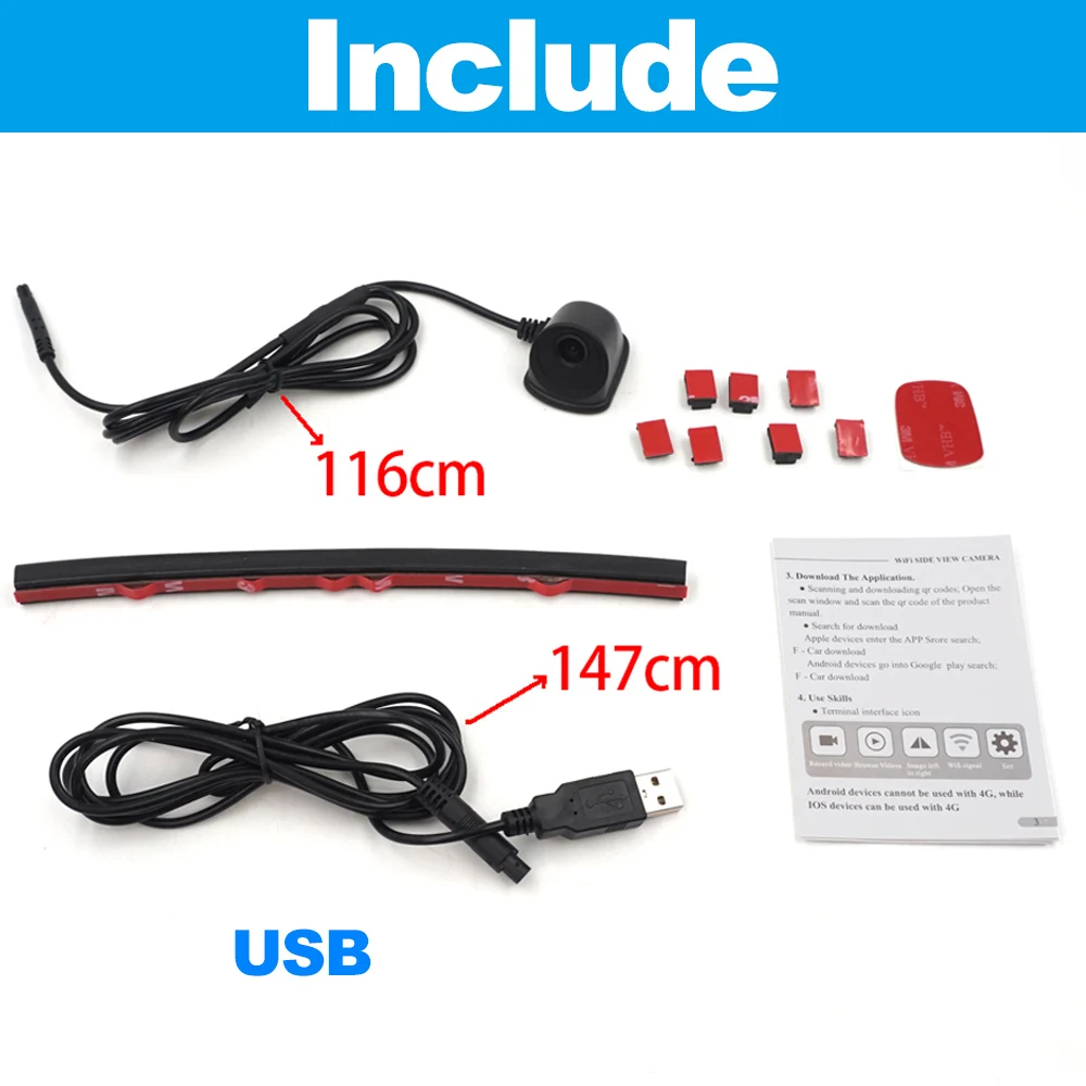 

WI-FI DVR 5 USB 1280P IOS Android