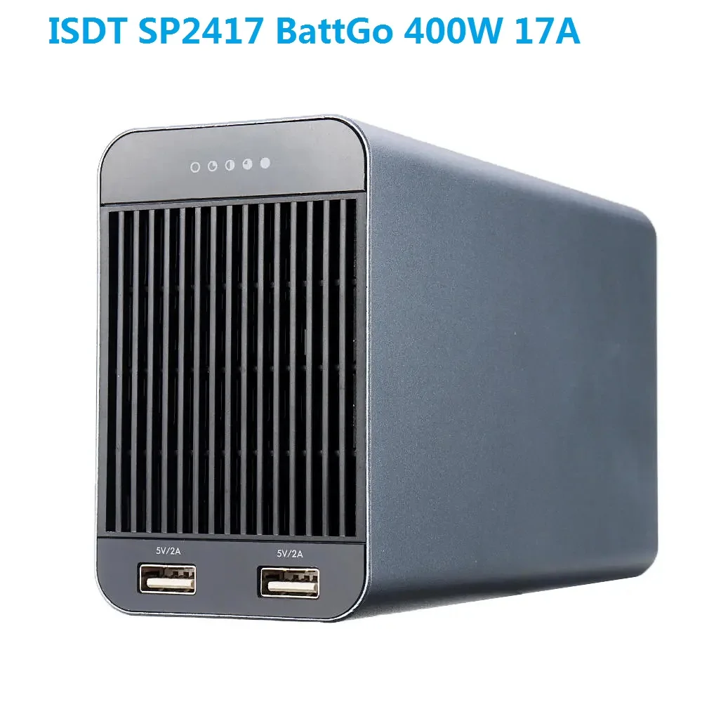 

ISDT SP2417 BattGo 400W 17A LED Indicator Light Smart Power Supply Adapter With Dual USB Charging
