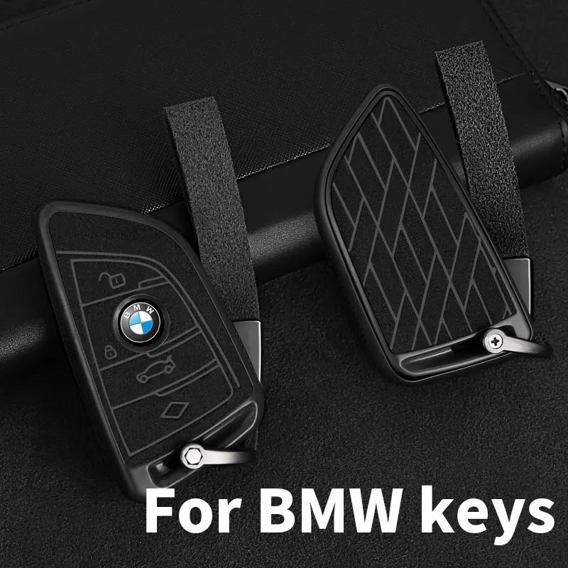 Leather TPU Car Key Case for BMW X1 X3 X5 X6 Series 1 2 5 7 F15F16 E53 E70 E39 F10 F30 F48 F39 G30 Keychain Bag Remote Fob Cover