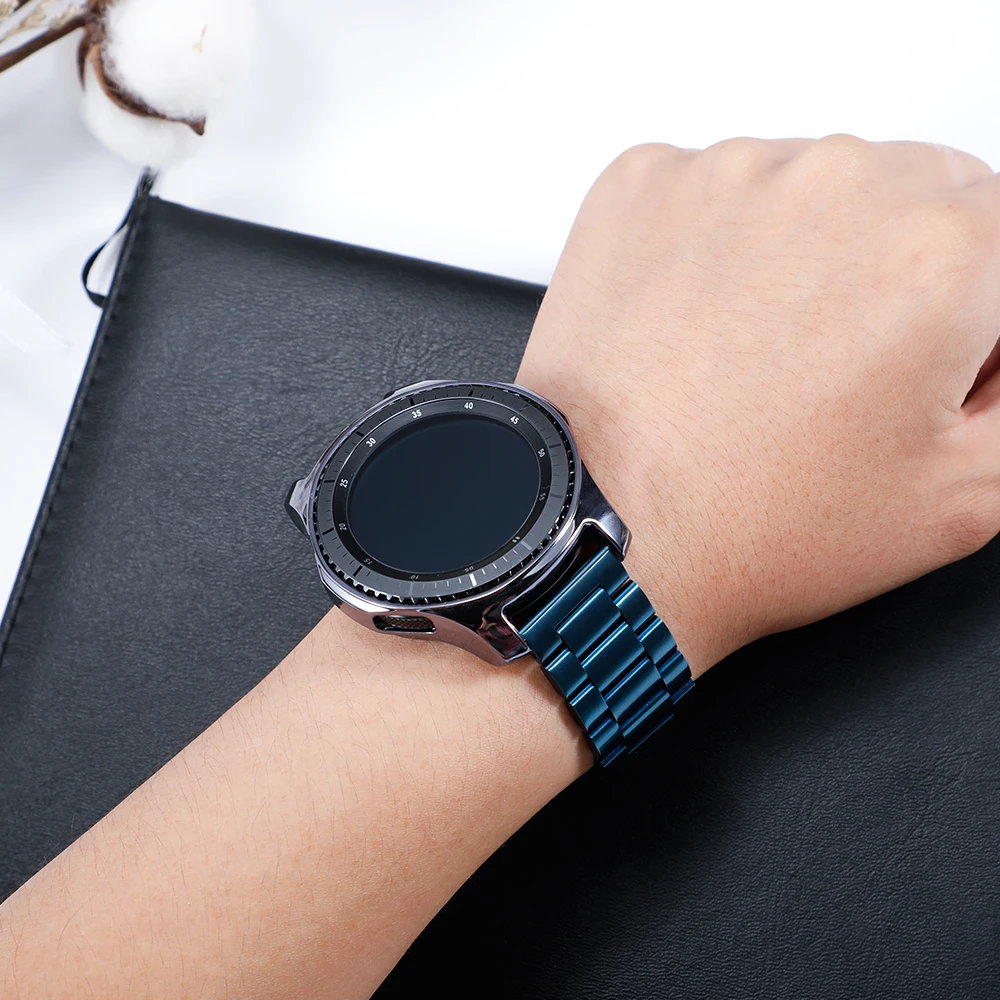 Ремешок и корпус для samsung gear S3 Frontier защитный браслет из нержавеющей стали ТПУ Galaxy