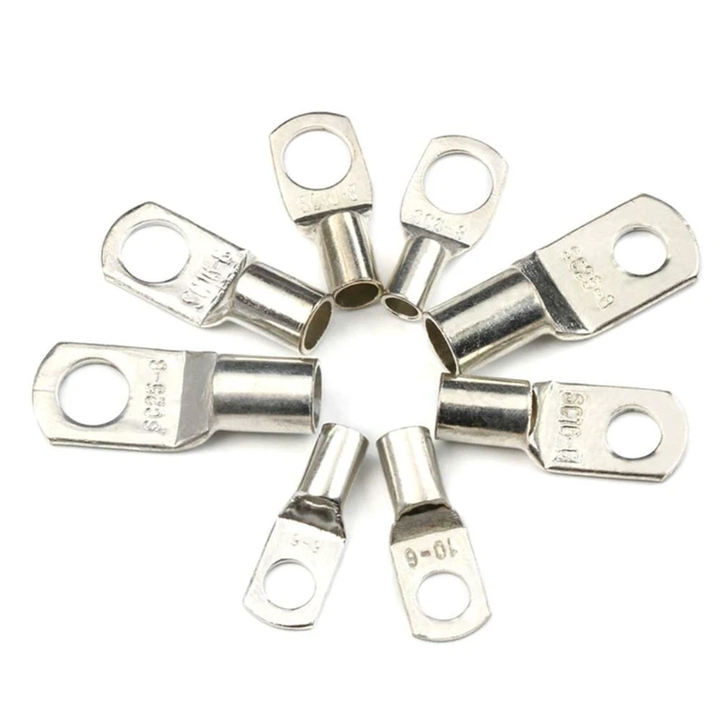 60 Pieces Tinned Copper Terminals Non Insulated Ferrules Pin Cord End Terminal Marine Grade Wire Lugs Connectors | Обустройство дома