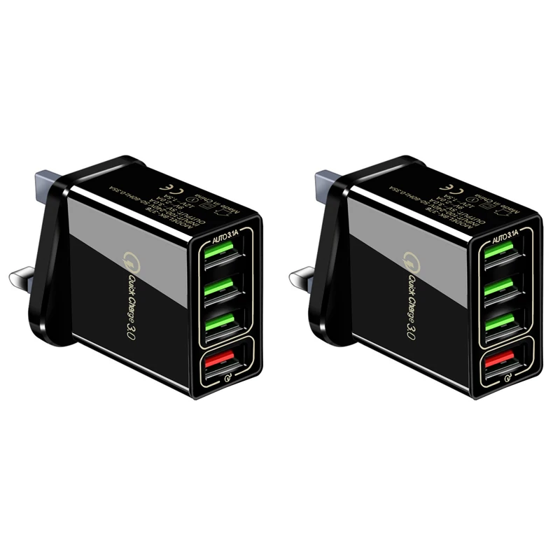 

5V 2A 3.5A 1 4 Usb Poorten Snel Opladen Usb Power Adapter Telefoon Reizen Home Charger Us Eu Plug voor Xiaomi M15 5S 5S Mix Sams