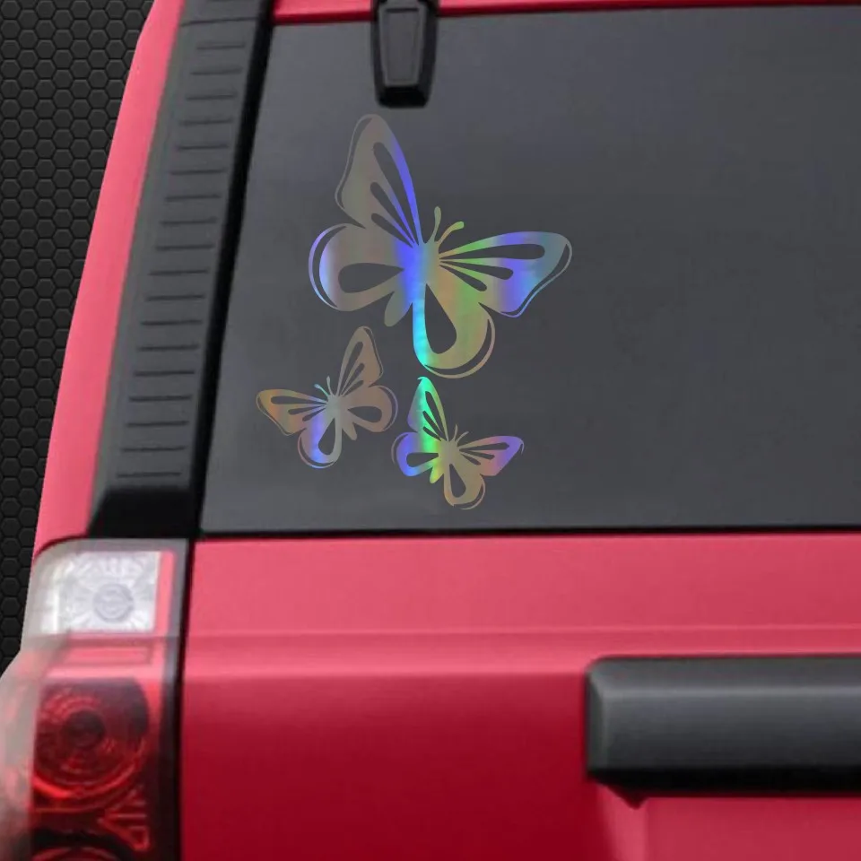 20*16 см Автомобильная наклейка и Наклейка 3D бабочка мультяшная виниловая