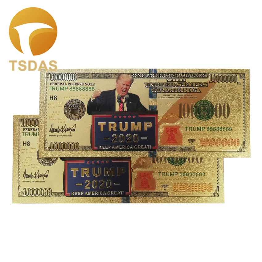 Новые товары для банкнот 10 шт./лот американские банкноты США Трамп 1 миллион