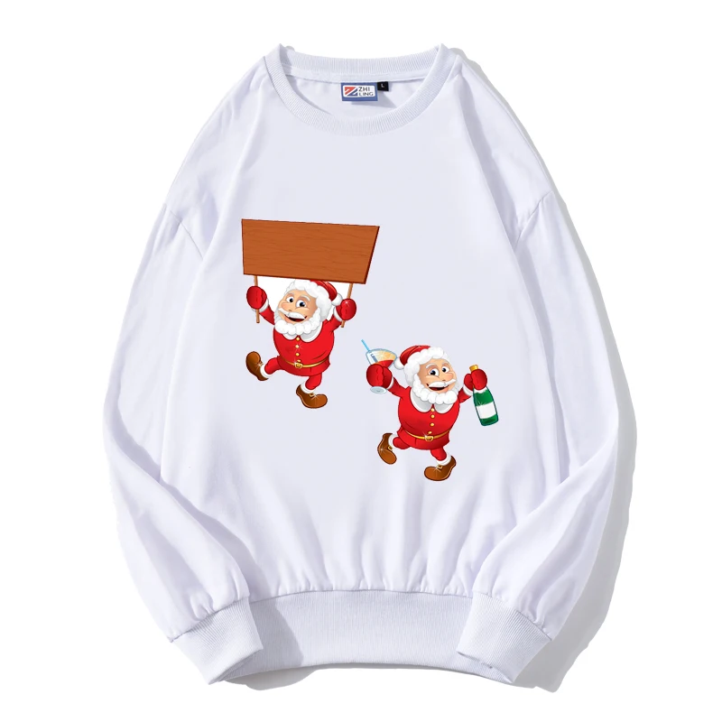 Женская футболка большого размера Рождественская серия с длинным рукавом