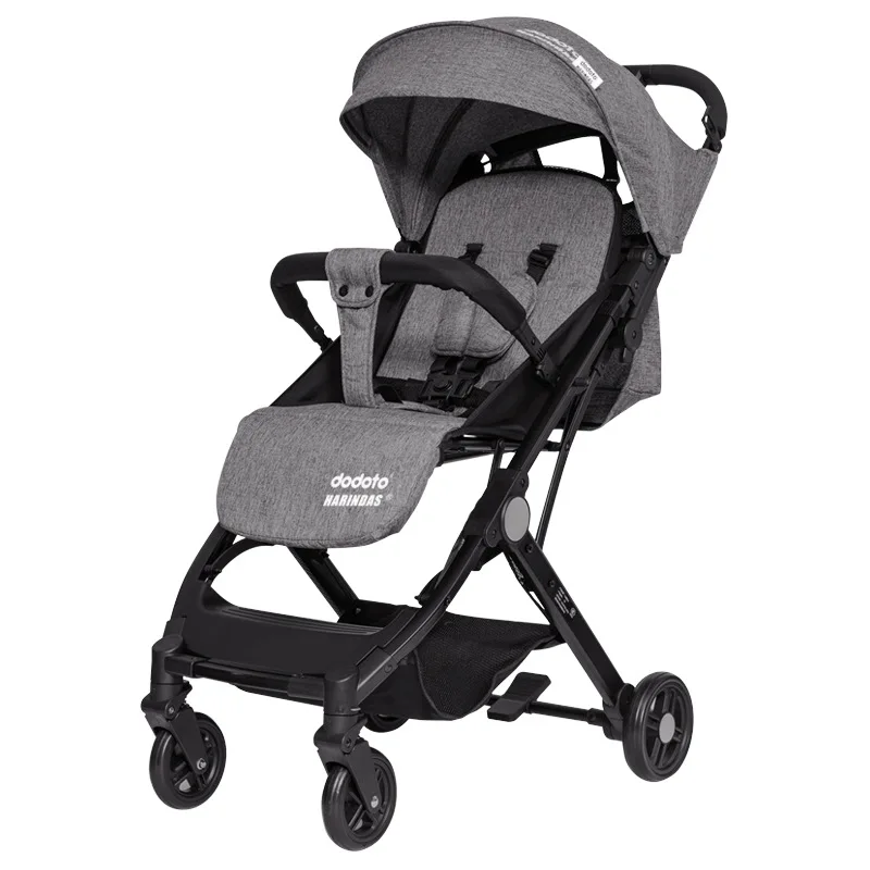 Легкая детская коляска с высоким ландшафтом четырехколесная складная