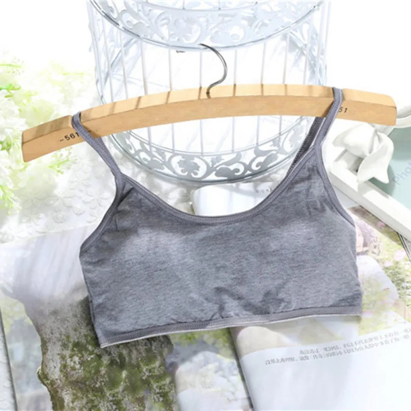 Модный тренировочный бюстгальтер для девочек подростков 2020 Мягкое хлопковое