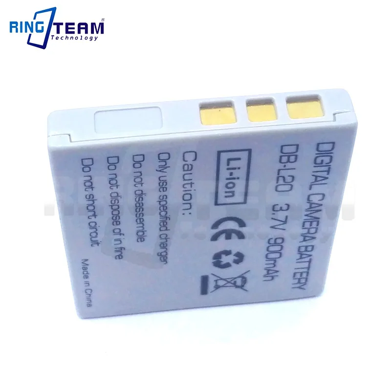 Литиевая батарея DB-L20 DB-L20A DB-L20AU для цифровых фотоаппаратов Sanyo Xacti видеокамер CG6 CG9