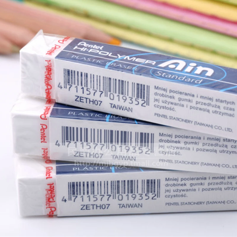 Pentel Ain Series высокополимерный пластиковый карандаш ластик меньше абразивности и