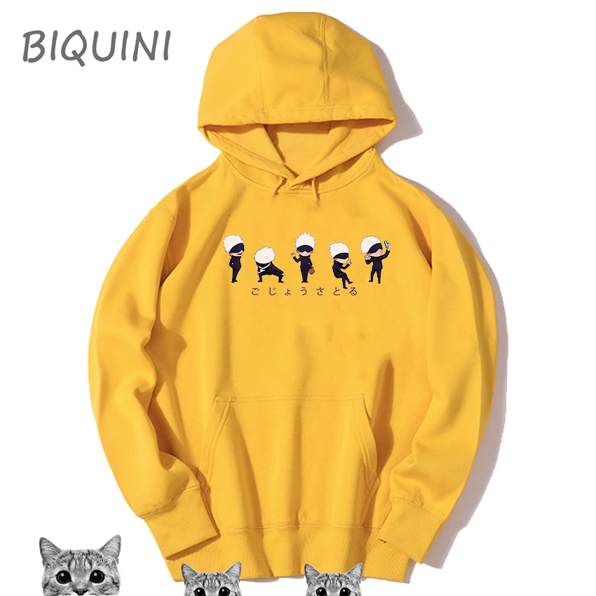

2020 New Jujutsu Kaisen Anime Printed Hoodies Winter Satori Gojo Jujutsu Clothes Women Plus Size Hoodies Hoodies Women