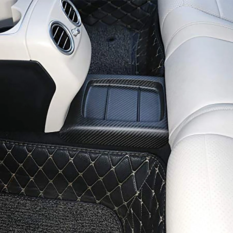 

Real Carbon Fiber Car Interior Rear Row Protection Cover Trim for Mercedes Benz E Class W213 2016 2017 2018 Car Accsesories