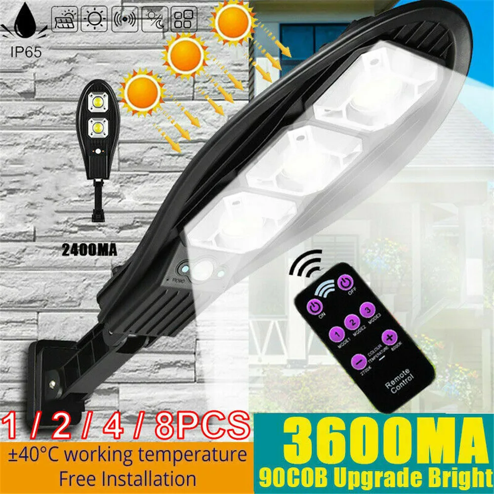 

SHOPLED COB Solar Lamp Led Outdoor Solar Street Light PIR Motion Sensor Solar Wall Lamp Garden Decoration Security Lighting