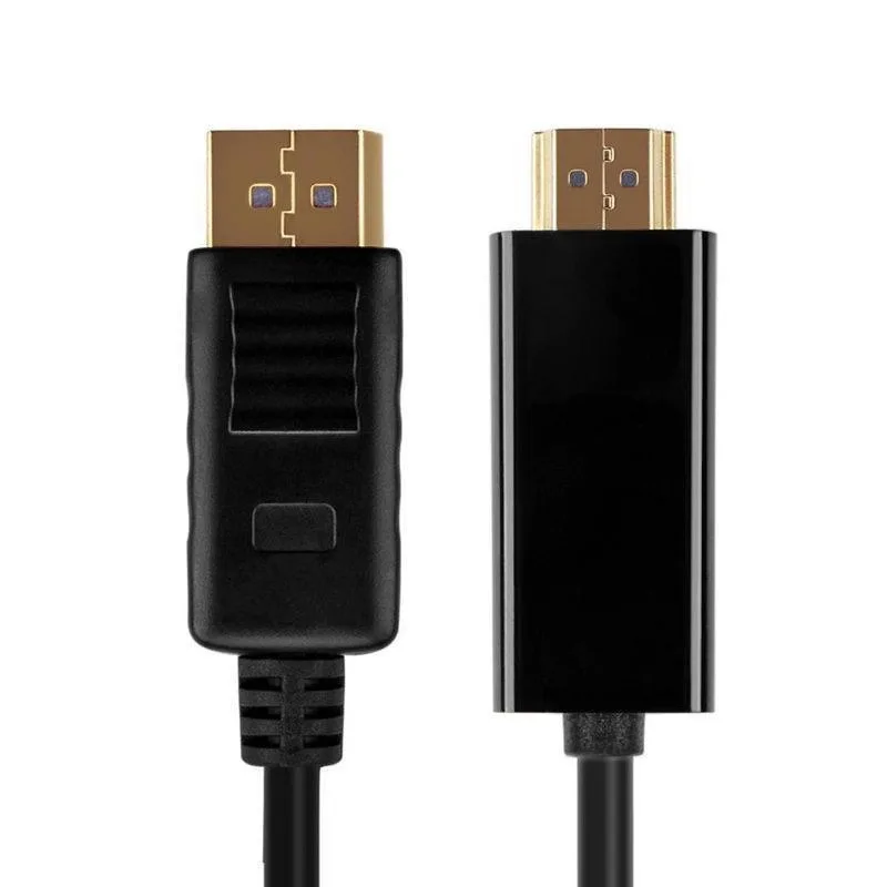 Переходник DP в HDMI 1 8 м для порта дисплея штекер Кабель адаптер конвертер ПК