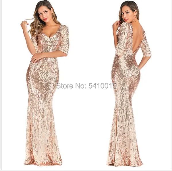 Вечерние платья с юбкой годе Ever Pretty длинные кружевные вечерние из тюля V образным