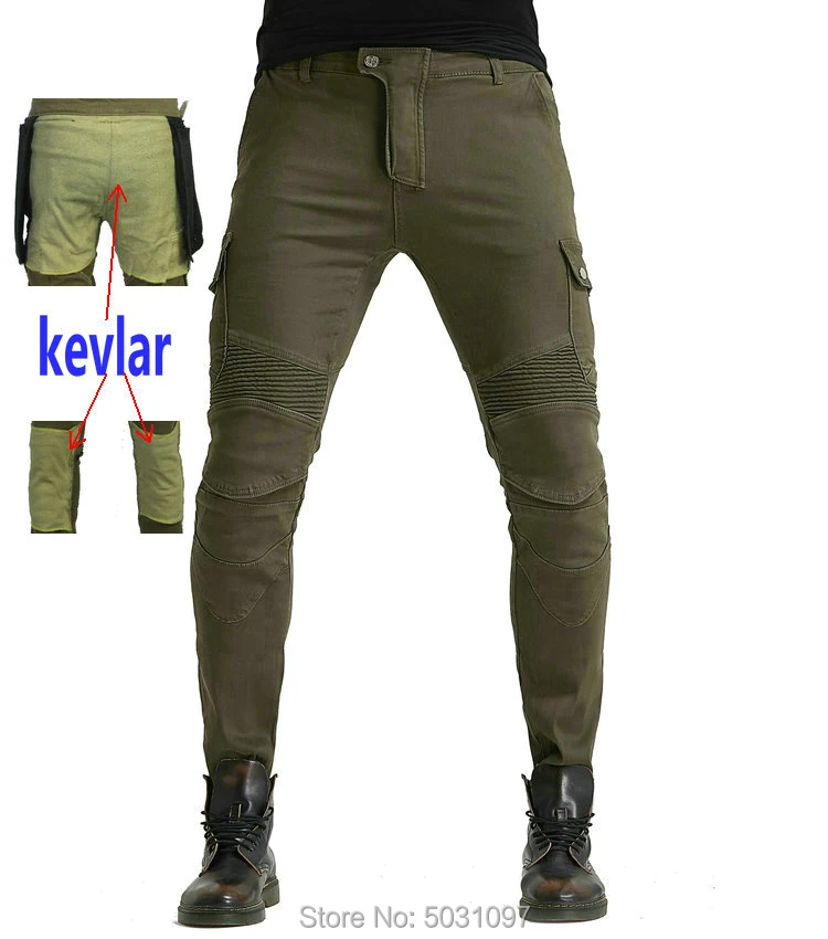 Loong Biker moto rcycle ridinJeans moto knight повседневные велосипедные брюки Кевлар износостойкие moto r брюки армейский зеленый