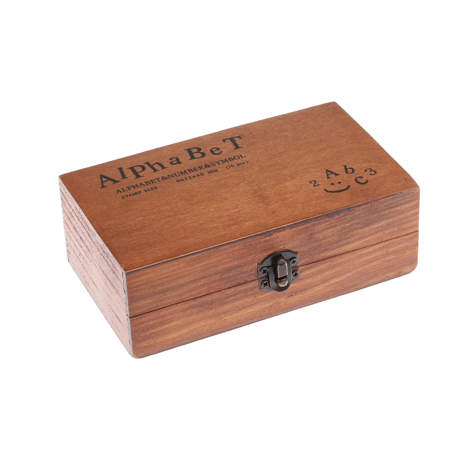 70 шт./компл. винтажные деревянные буквы резиновые штампы Набор печатей цвет