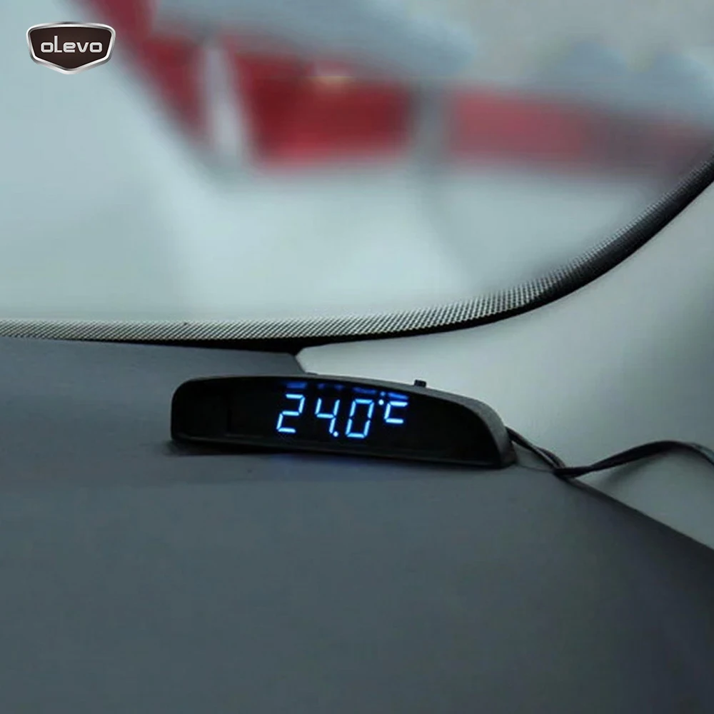 Автомобильные цифровые часы 3 в 1 автомобильные для приборной панели цифровой