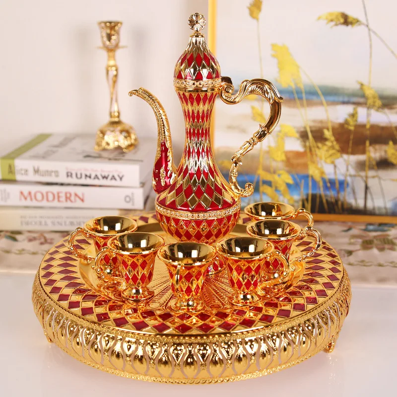 

Wine glass set home European-style liquor mug trumpet upside down personality small wine glass holder wine creative ornaments
