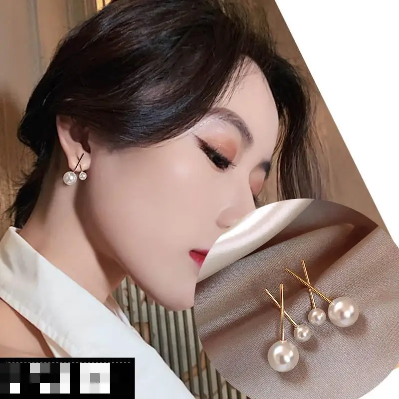 Модные темпераментные чистые красные дикие серьги Элегантные Простые в форме х с