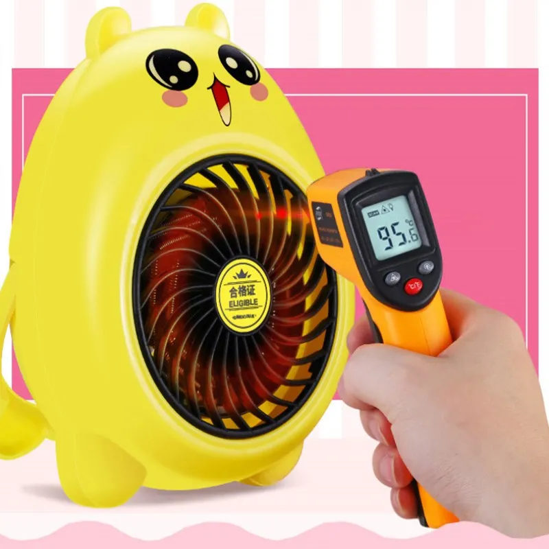 Мини мультяшный электрический обогреватель зимний вентилятор фен персональный