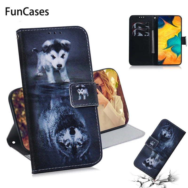 Flip Leather Case For Fundas Huawei Honor 20 Pro 8C 8X Coque Y5 Y6 Y9 2019 Cover Cartoon Owl Wallet Phone Cases | Мобильные телефоны