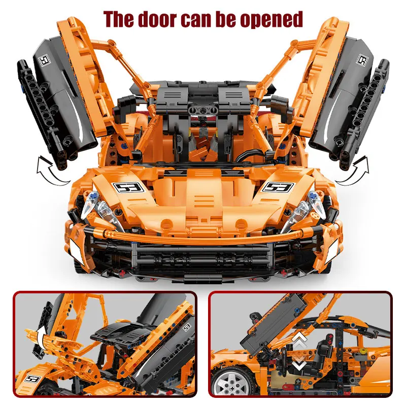 1364 шт. город приложение RC/non RC спортивный автомобиль кирпичи Creator технические