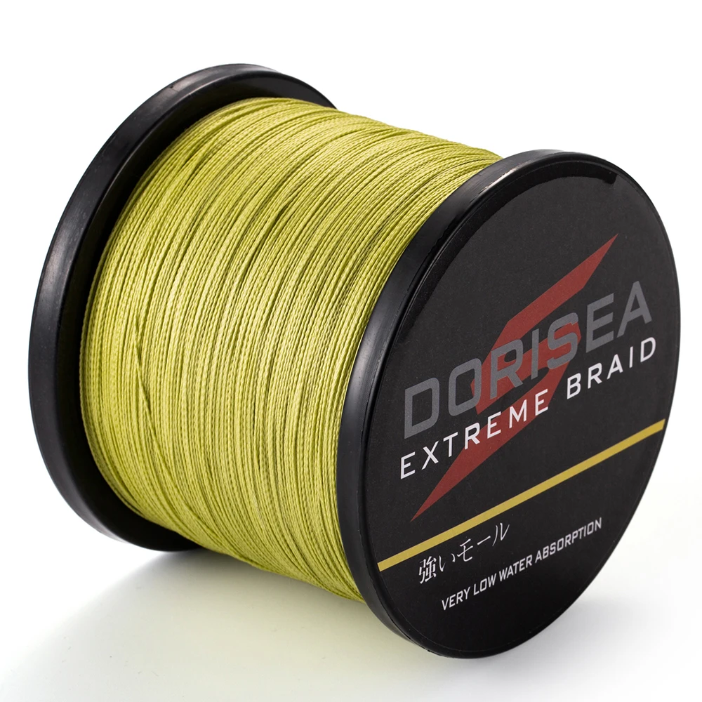 DORISEA 8 нитей высшего качества Экстремальная плетеная 2000 м большая катушка 6LB 300LB