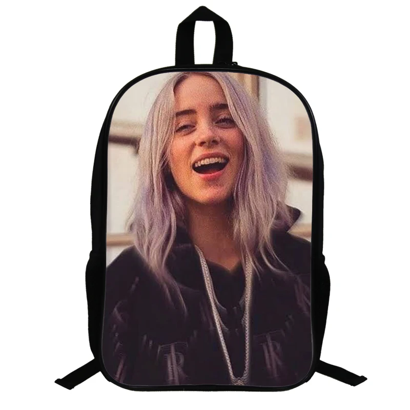 14,5 дюймов Billie Eilish школьные сумки для подростков рюкзак в стиле «хип-хоп» для мальчиков и девочек, рюкзак для ноутбука, рюкзак для путешествий вентиляторы подарок