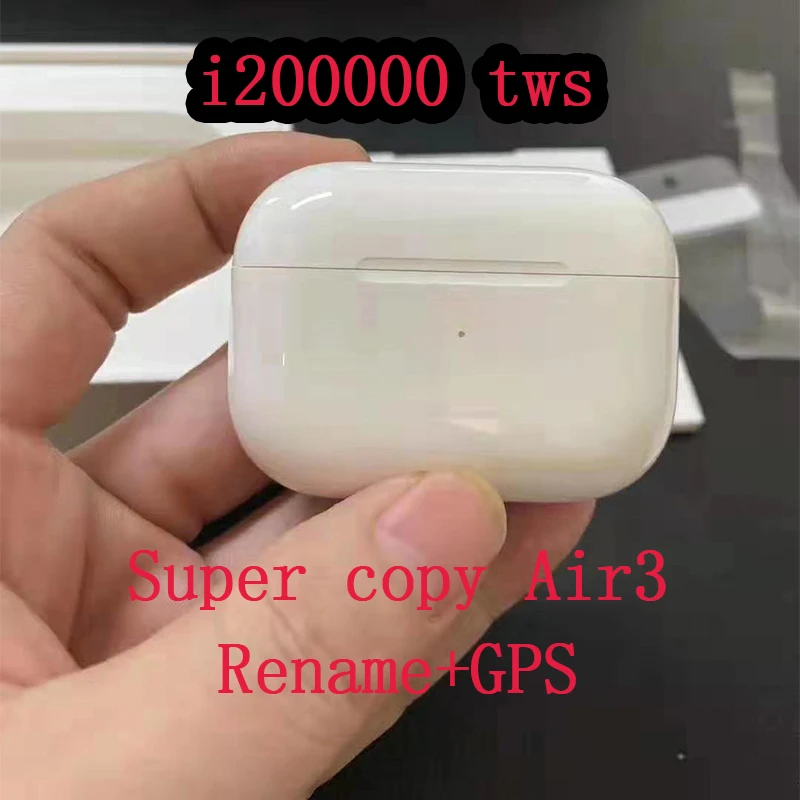 I200000 TWS Супер копия 1:1 Air Pro 3 беспроводные Bluetooth наушники 8D сабвуфер наушники-вкладыши шумоподавление pk W1 i500 i100000