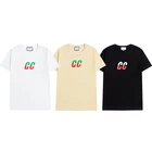 Футболка, одежда, топы с коротким рукавом, Новинка весна-лето 2021, одежда для мужчин и женщин с одинаковой повседневной модной футболкой, одежда