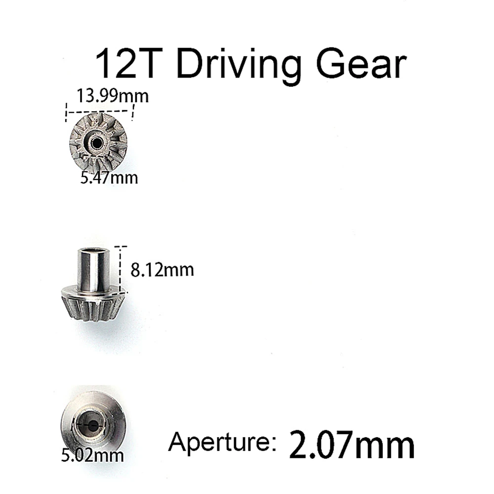 

12T 24T 30T Metal Motor Driving Gear Planet Gear Differential Gear Combo Set for WLtoys 12428 12423 RC Car
