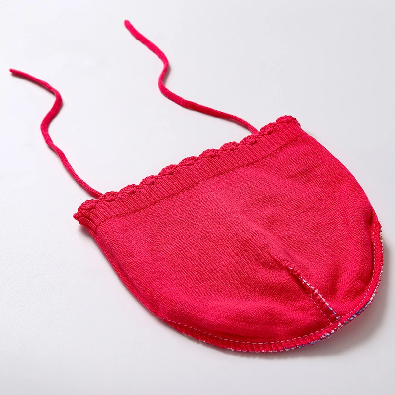 

Winter Hat Girl Earflap Beanie Knit Cotton Stripe Autumn Skiing Outdoor Accessory For Baby