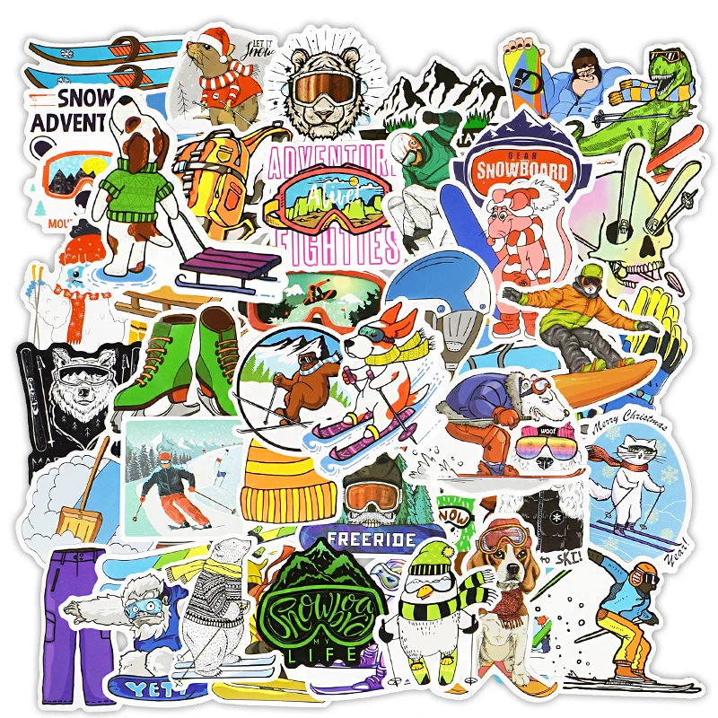 

50 шт., наклейки для ноутбука, чемодана, гитары, мотоцикла