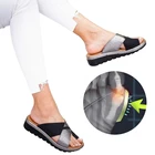 Женские ортопедические сандалии, удобные босоножки на платформе с коррекцией большого размера, повседневная обувь, 2020