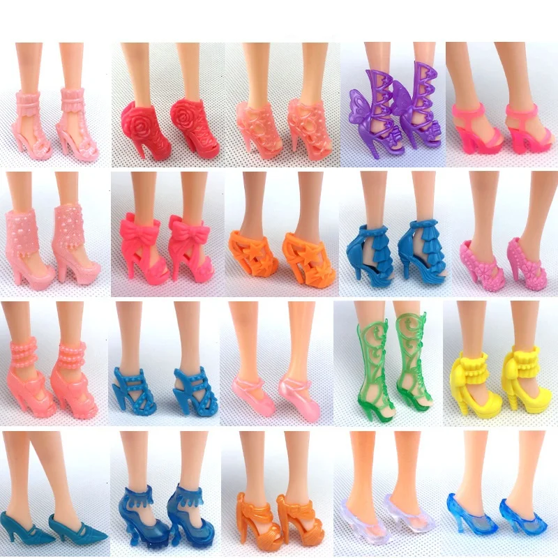 10 пар микс модных разноцветные босоножки на высоком каблуке аксессуары для обувь