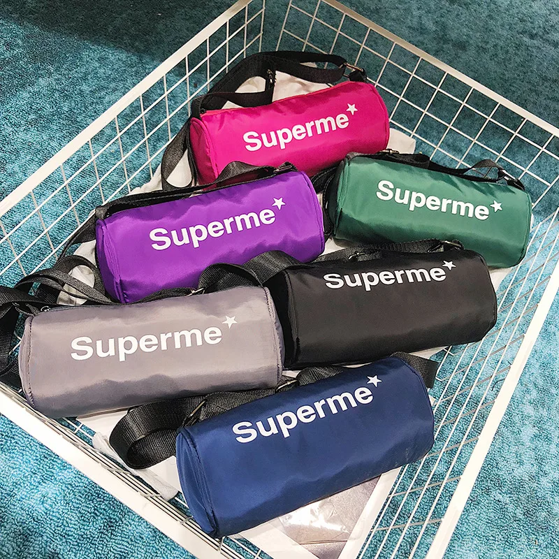 2019 Новое модное корейское платье оксфордская цилиндрическая сумка с буквами