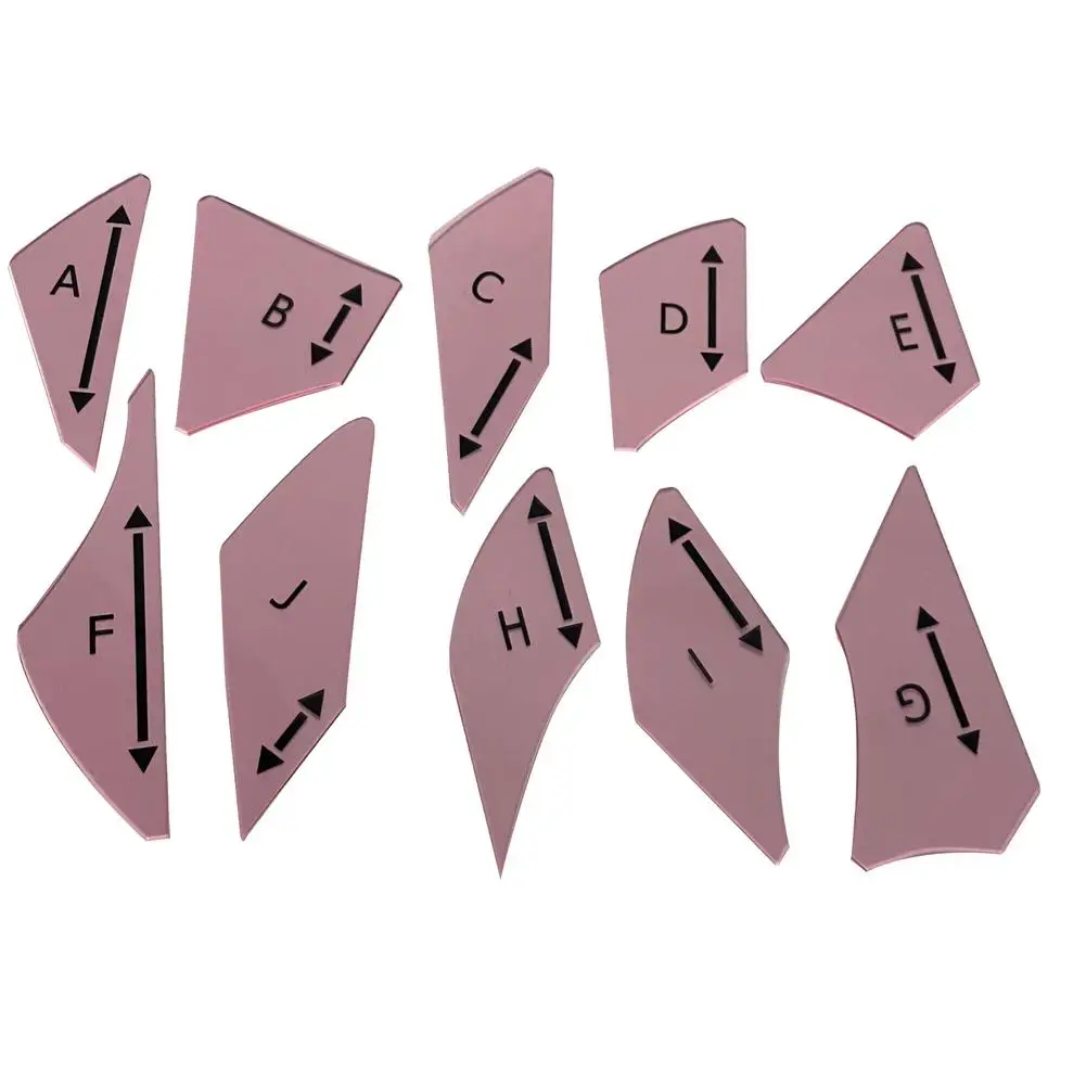 

Многофункциональный веер для шитья и квилтинга, акриловый шаблон, акриловая линейка, сделай сам, линейка для шитья, шаблон, инструмент для к...