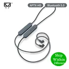 Кабель для наушников KZ Bluetooth 5,0 Aptx HD QCC3034 модуль обновления гарнитуры MMCX  2PIN AS10 ZST ZSN ZS10 PRO AS16 ZSX C12 ES4