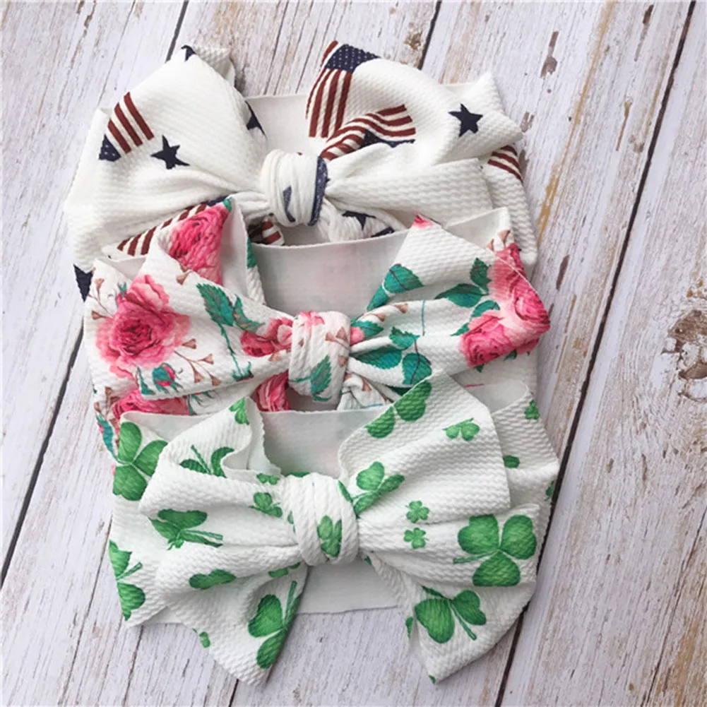 Милые детские ленты для волос с большим бантом девочек эластичная повязка на