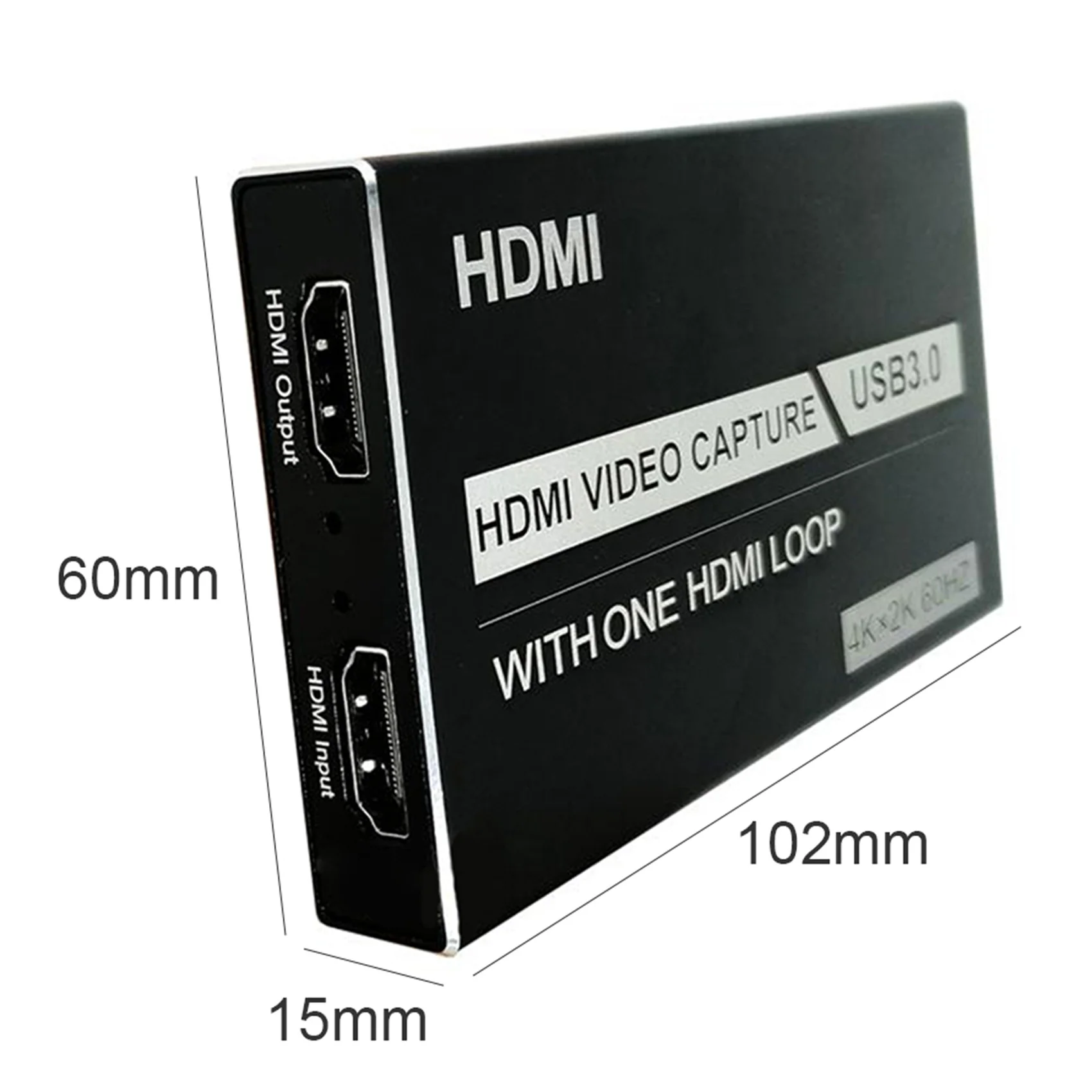 

4K USB 3.0 HDMI Video/Game Capture Card Dongle 60Hz HD Recorder Converter for PS4 OBS Game Live Streaming