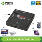 HDMI-переключатель PzzPss 1080P, 3 входа, 1 выход
