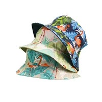 hats caps new instagram springsummer hat flamingo retro fisherman hat reversible cotton sports casual hat beach hat bucket hat