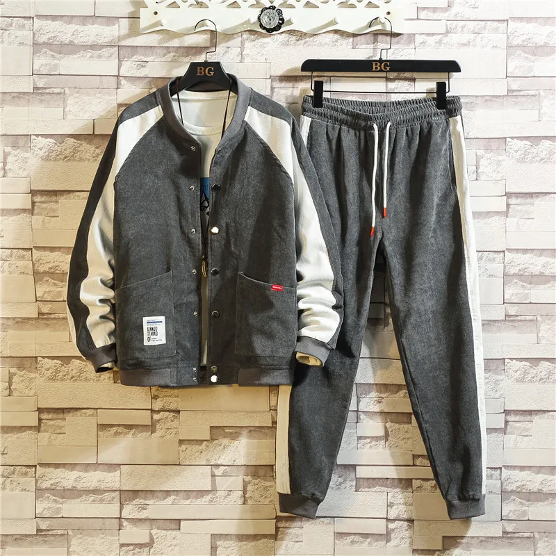 

Новинка осени, Мужская японская свободная бейсбольная одежда с воротником, Повседневная молодежная одежда