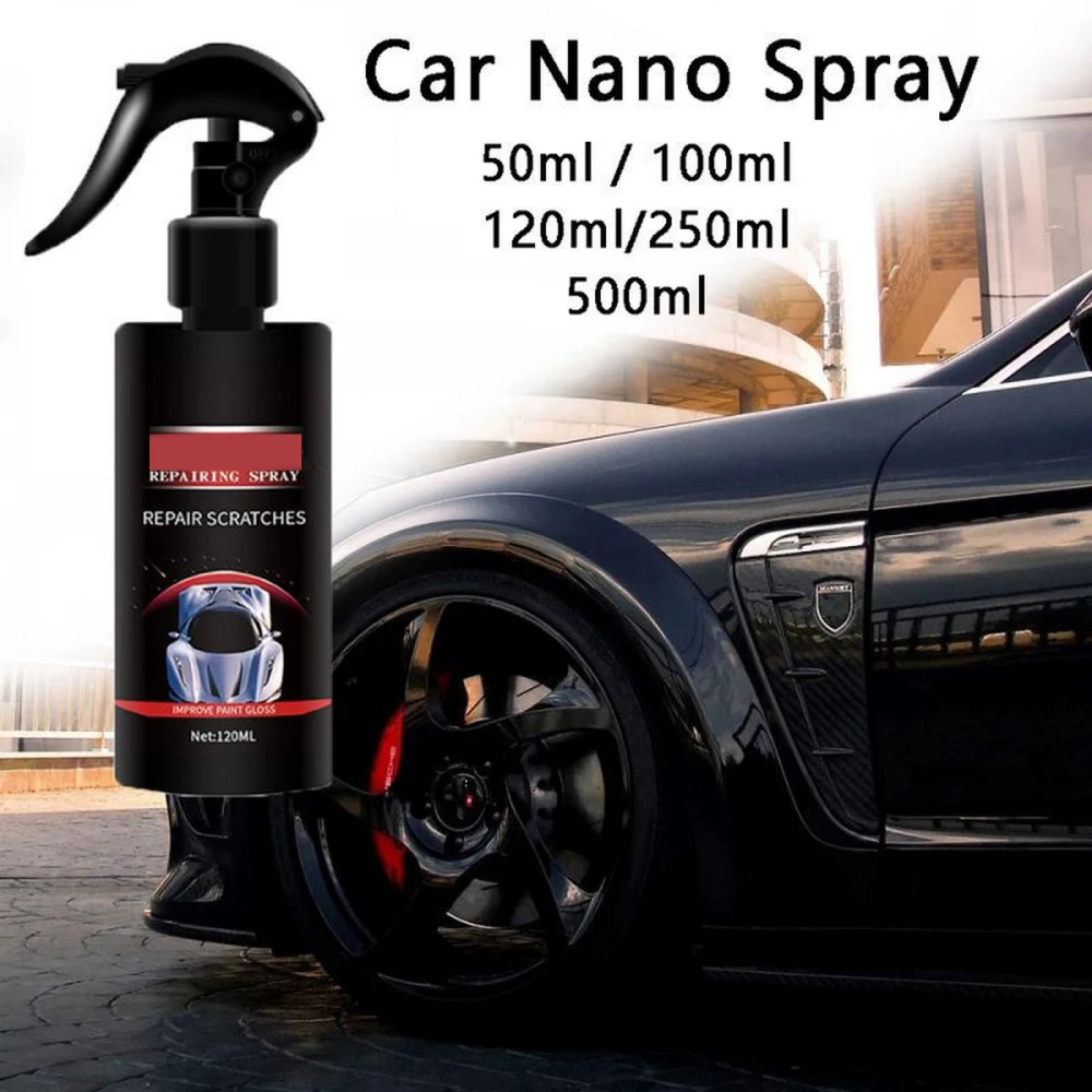 Car Liquid Ceramic Coat Super Hydrophobic Glass Coating Set Nano Repair Spray Car Polish Paint Care Scratch Removal