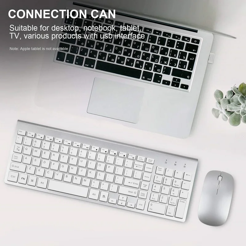 

Wireless Keyboard and Mouse Combo, 2.4G USB Full Size Compatible with MAC PC Laptop Desktop,For Windows OS Android,DPI 1600 Mute