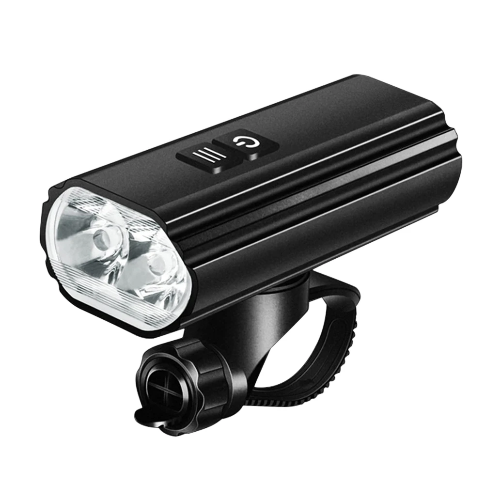 

1800LM Strong Bike Headlight USB Rechargeable Waterproof Road Bicycle Front Light Night Riding Safety Warning Lamp