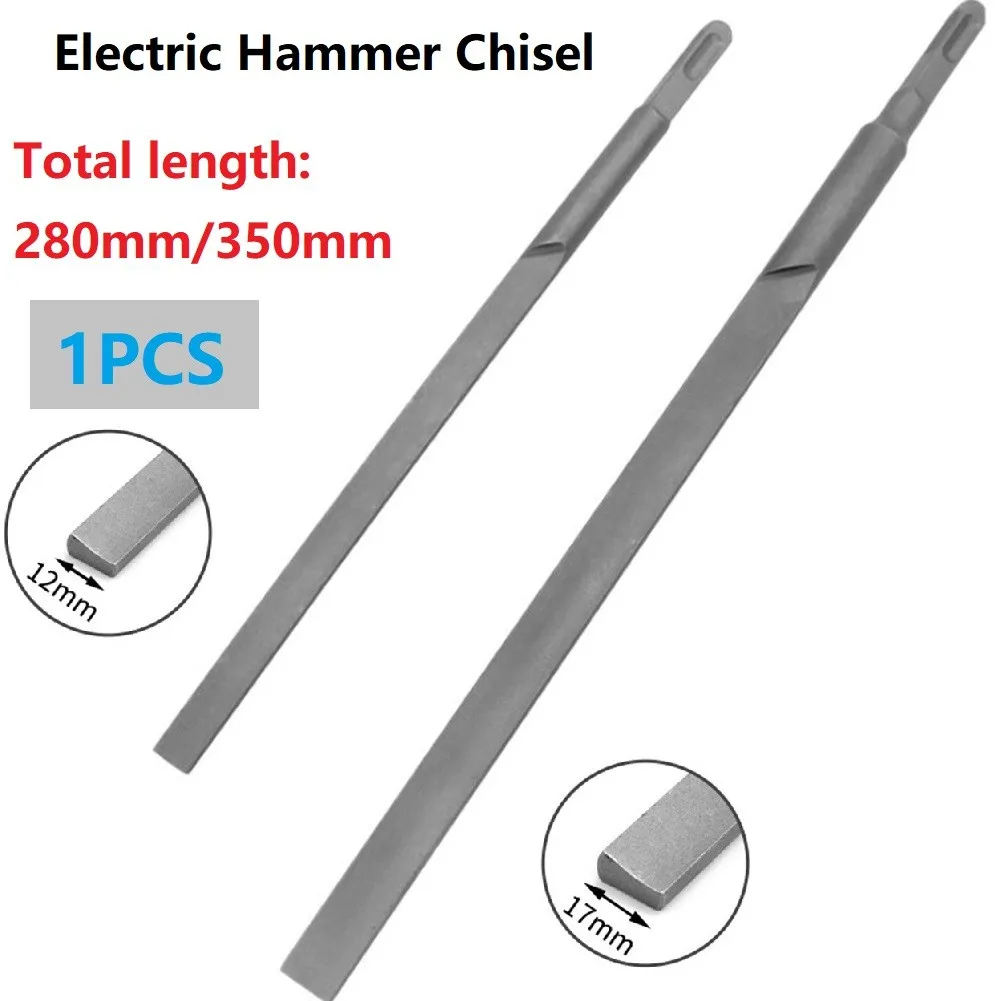 

Chisels Set 1PC 280/350mm Electric Hammer Drill Bit Point Groove Gouge Flat Chisel Break Concrete Brick Wall Drilling