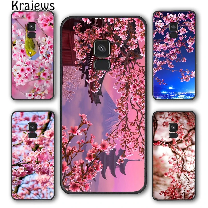 Чехол krajew для телефона с японскими цветами вишни Samsung Galaxy S5 S6 S7 edge S8 S9 S10 E lite S20 plus