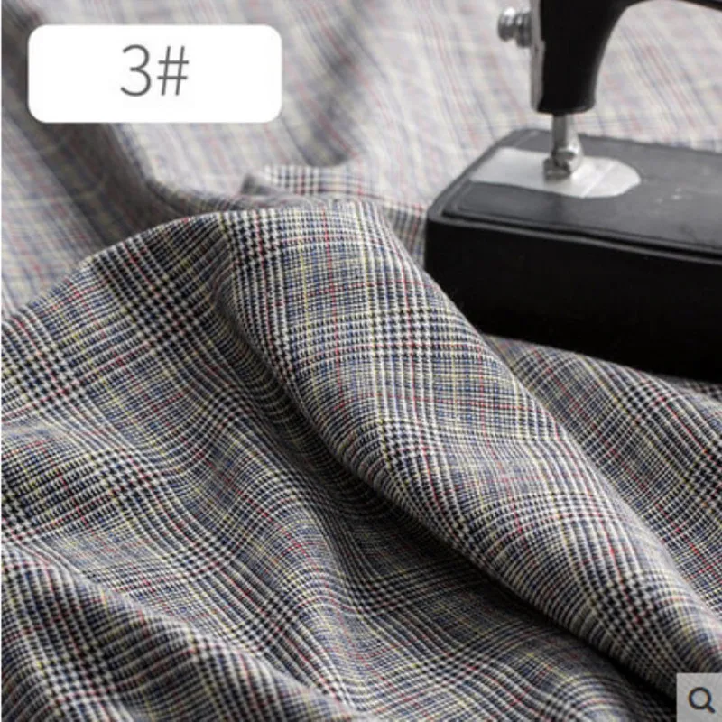 1 метр Вельветовая ткань английский дизайн клетчатая для шитья костюм брюки